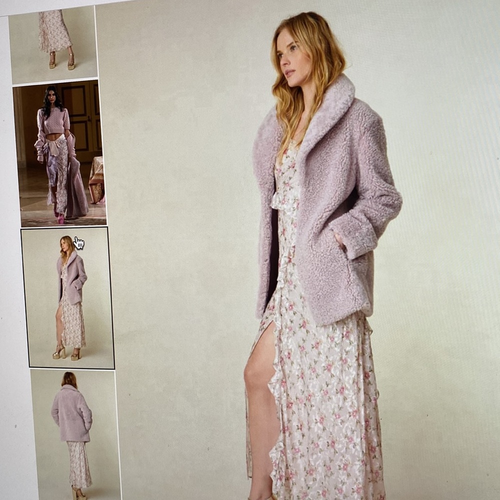 Faux fur coat